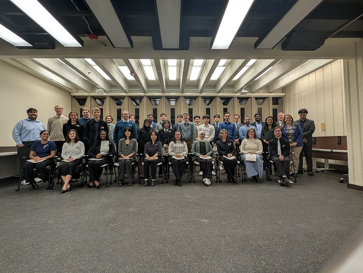 UIC award recipients and university community gathered for a group photograph